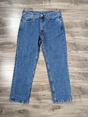 Levi's Men's Jeans 550 Size W33 L30 100% Cotton Medium Blue Relaxed Fit